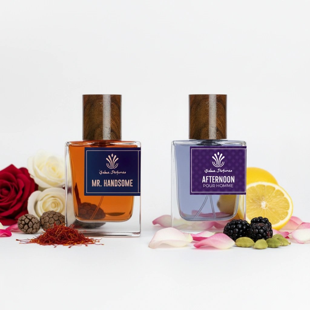 Saba Perfumes Mr. Handsome & Afternoon EDP Combo | 2x50ml Day & Night Luxury Set for Men | Intense & Long Lasting