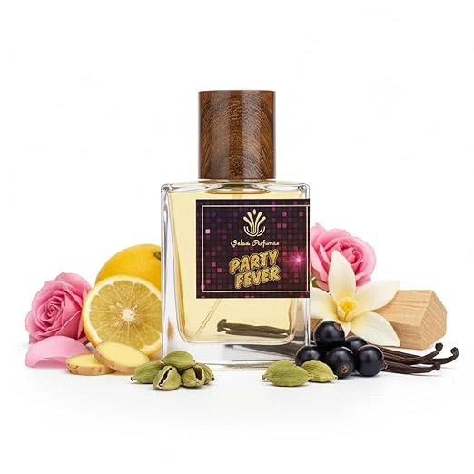 Party Fever Eau De Parfum for Men & Women – Ginger, Rose & Vanilla Woody Oriental Fragrance | Long-Lasting Luxury Scent